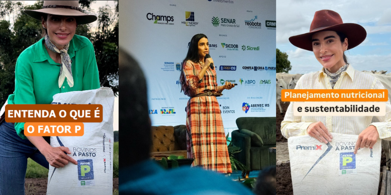 Parceria entre Carmen Perez e Premix faz sucesso nas redes sociais